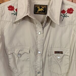 Lucky Brand vintage pearl snap top